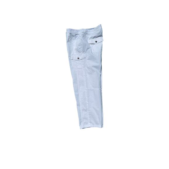 Tommy Hilfiger Cropped Cargo Pants Women’s 10 White 100% Cotton Lightweight - Picture 6 of 16